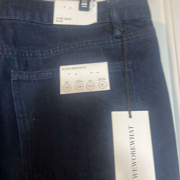 BNWT - WEWOREWHAT LOW RISE DAD JEANS INDIGO BLUE - 31 - Picture 5 of 9